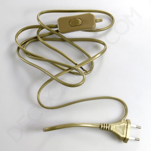 Cable plano con interruptor para lámparas (varios colores) Decocables Cable plano con interruptor para lámparas (varios colores) Decocables