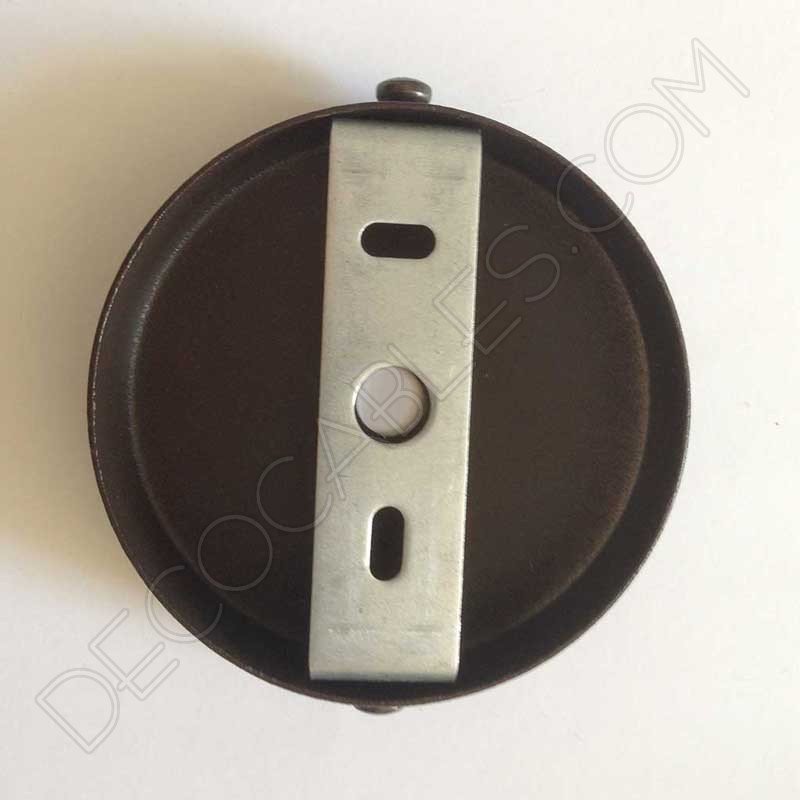 Soporte metálico para lámpara 1 orificio (diámetro 8 cm) - Decocables