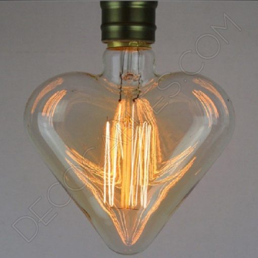Bombilla Corazón de filamento de carbono modelo Edison E27