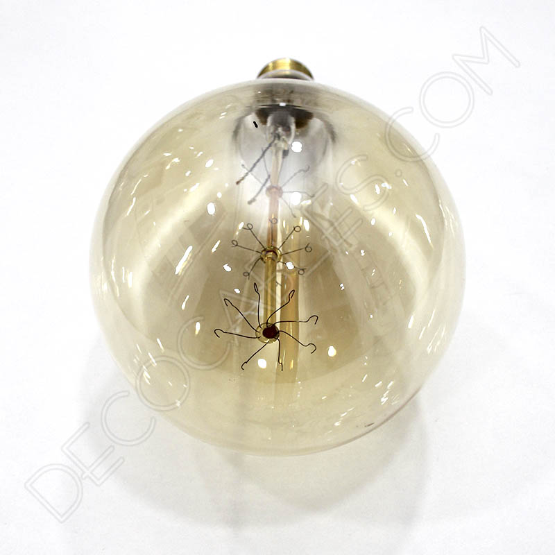 Bombilla Edison vintage rústica XXL rayada - Decocables