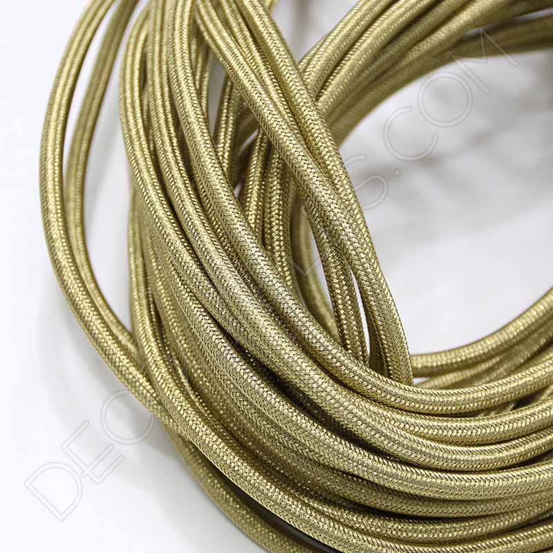 Cable textil trenzado 2x0.75 oro viejo - ALG SISTEMAS - Brico Profesional