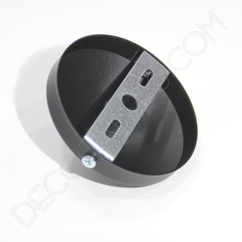 Soporte de techo para lámpara cuadrado 1 orificio (cromo) - Decocables