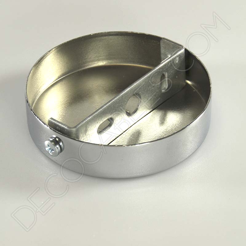 Soporte metálico para lámpara 1 orificio (diámetro 8 cm) - Decocables