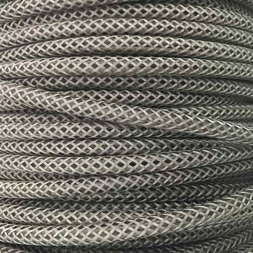 Cable malla metálica plata