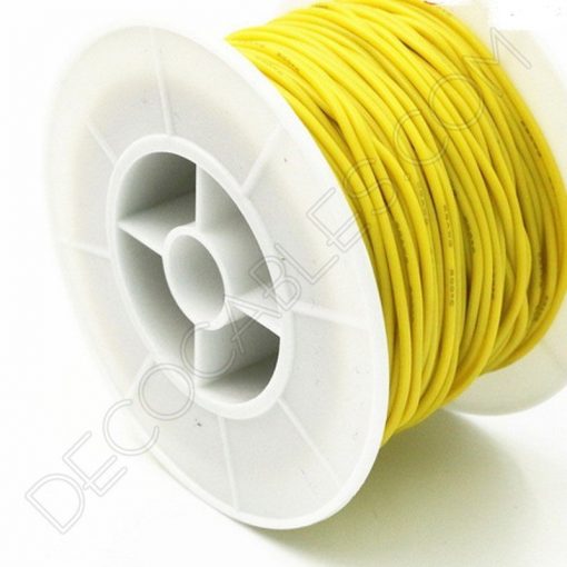 Cable eléctrico de silicona amarillo