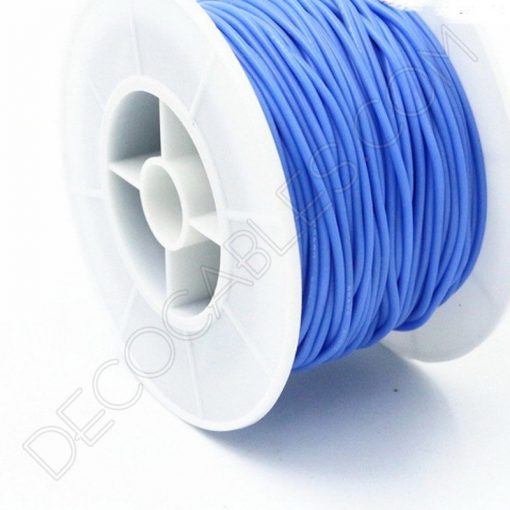 Cable eléctrico de silicona azul