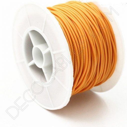 Cable eléctrico de silicona naranja