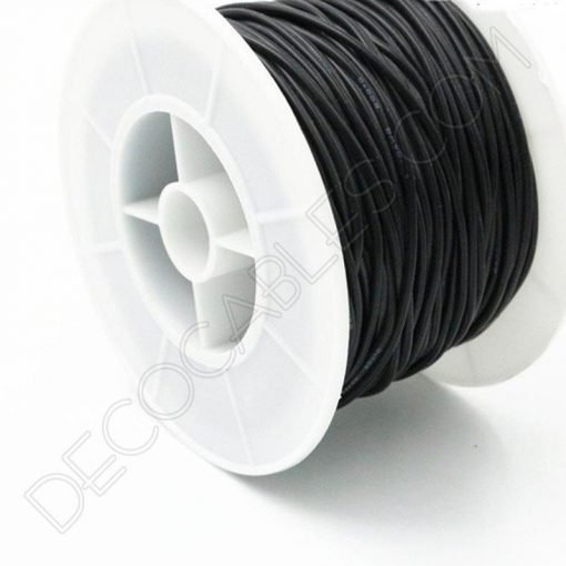 Cable eléctrico de silicona negro
