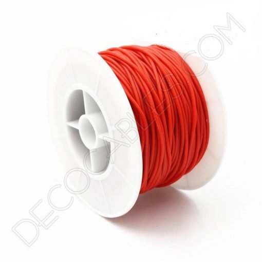 Cable eléctrico de silicona rojo