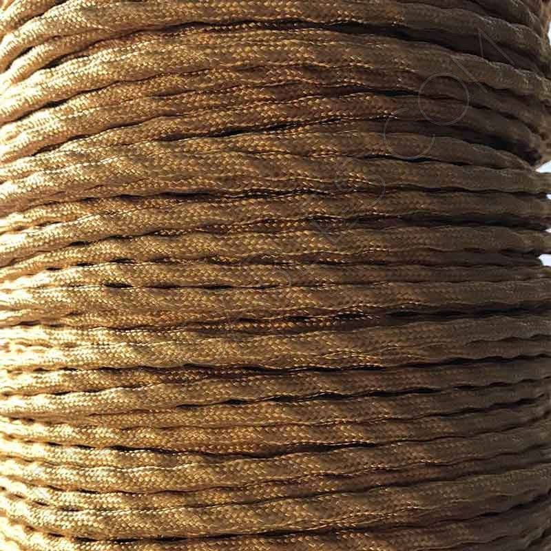 Cable semi trenzado de algodón (Dorado) - Decocables