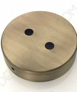 Soporte de techo para lámpara 2 orificios (negro, blanco, cromado