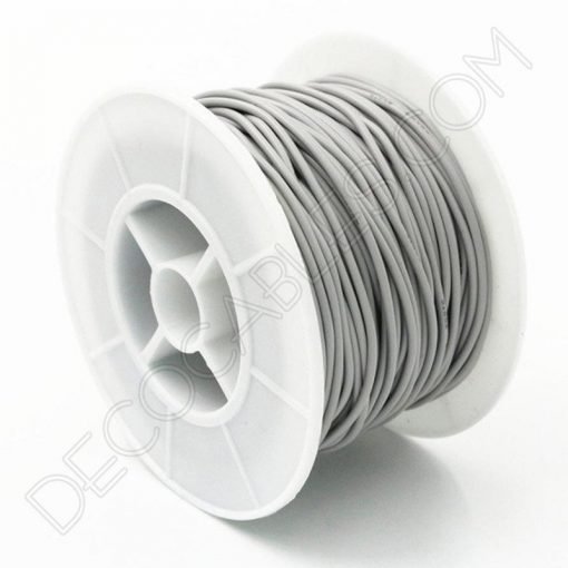 Cable eléctrico de silicona gris