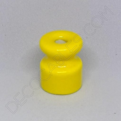 10 Aisladores De Cerámica Pequeños MagiDeal | Para Cable Trenzado, Instalación Fácil, Color Marrón