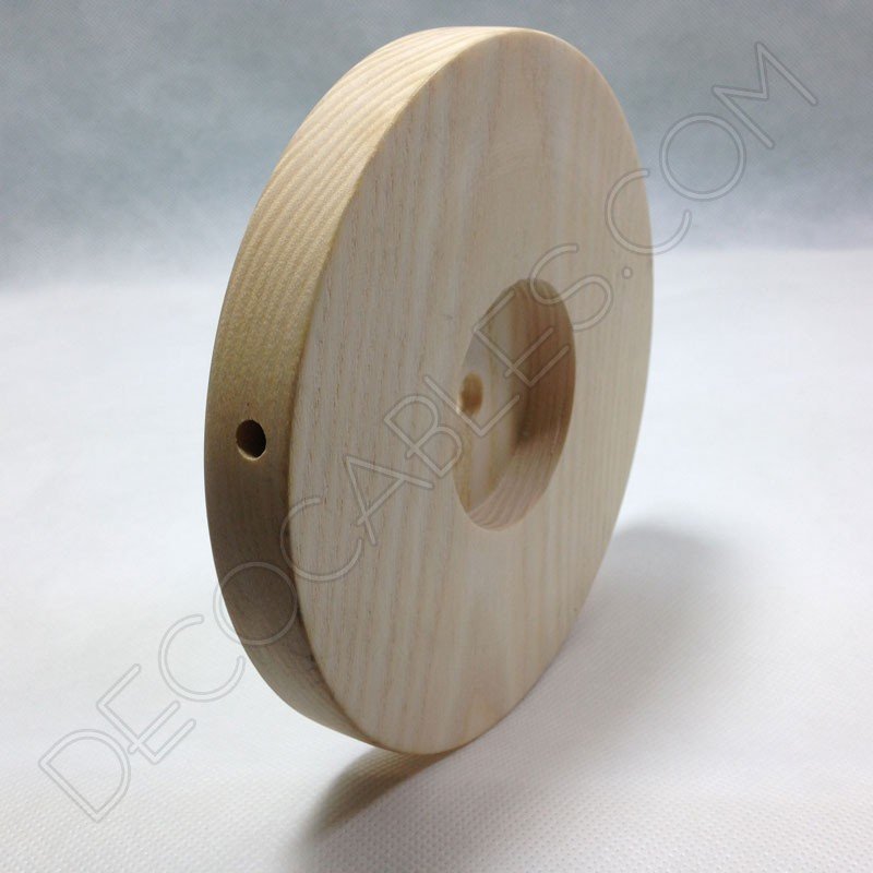 Base de presentación. Peana madera para Ø 10cm (2 piezas) con pie