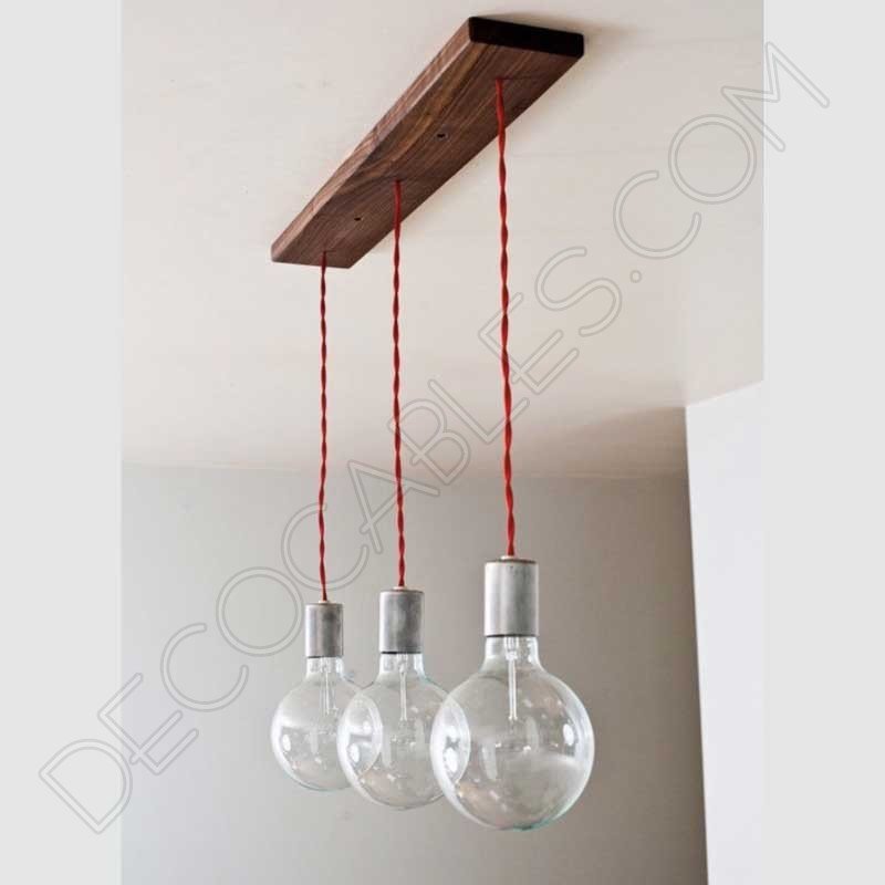 Regleta de madera para lámparas - Decocables