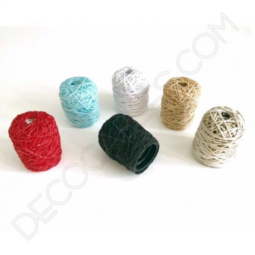 Cubre portalámparas textil en algodón de varios colores