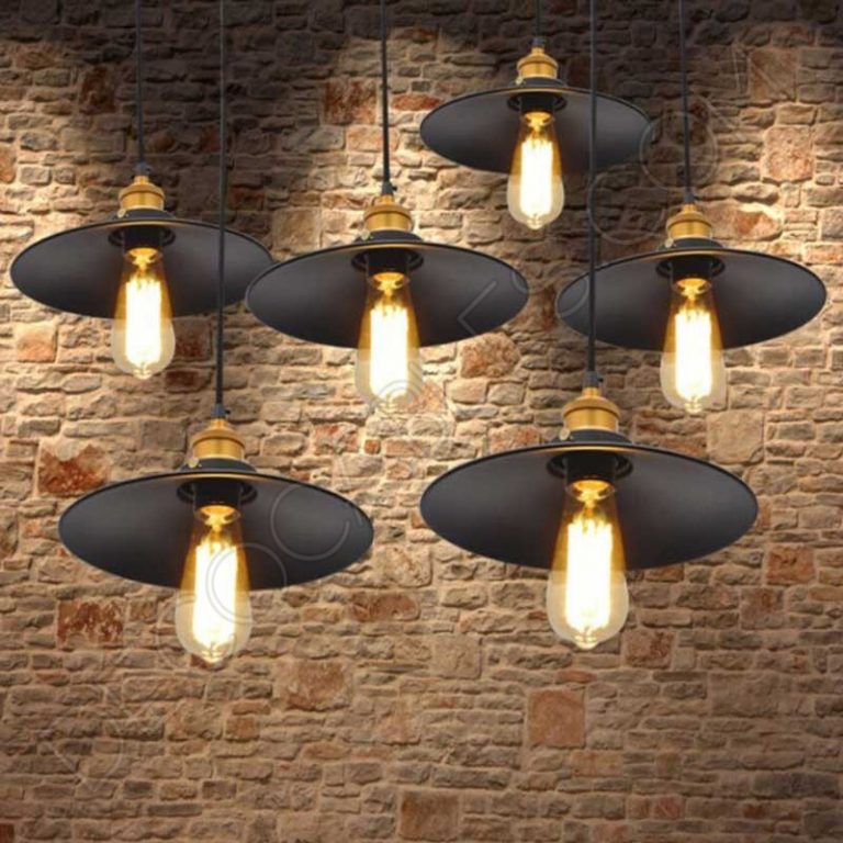 Lámpara colgante con plato modelo Vintage Decocables