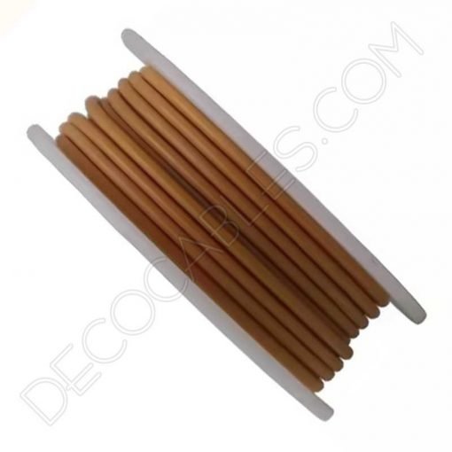Cable de silicona marrón claro