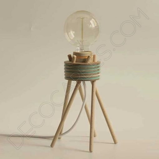 Lámpara de sobremesa de madera modelo Sofi