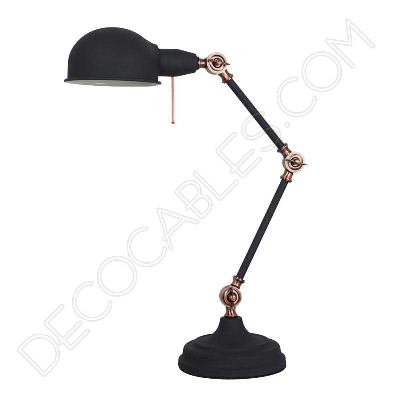 Lámpara flexo de escritorio articulada Antígona (Rosa) - Decocables