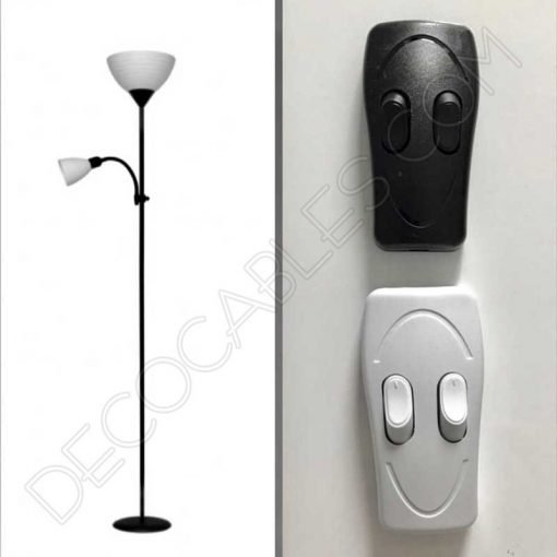 interruptor de paso doble para lámparas con focos independientes
